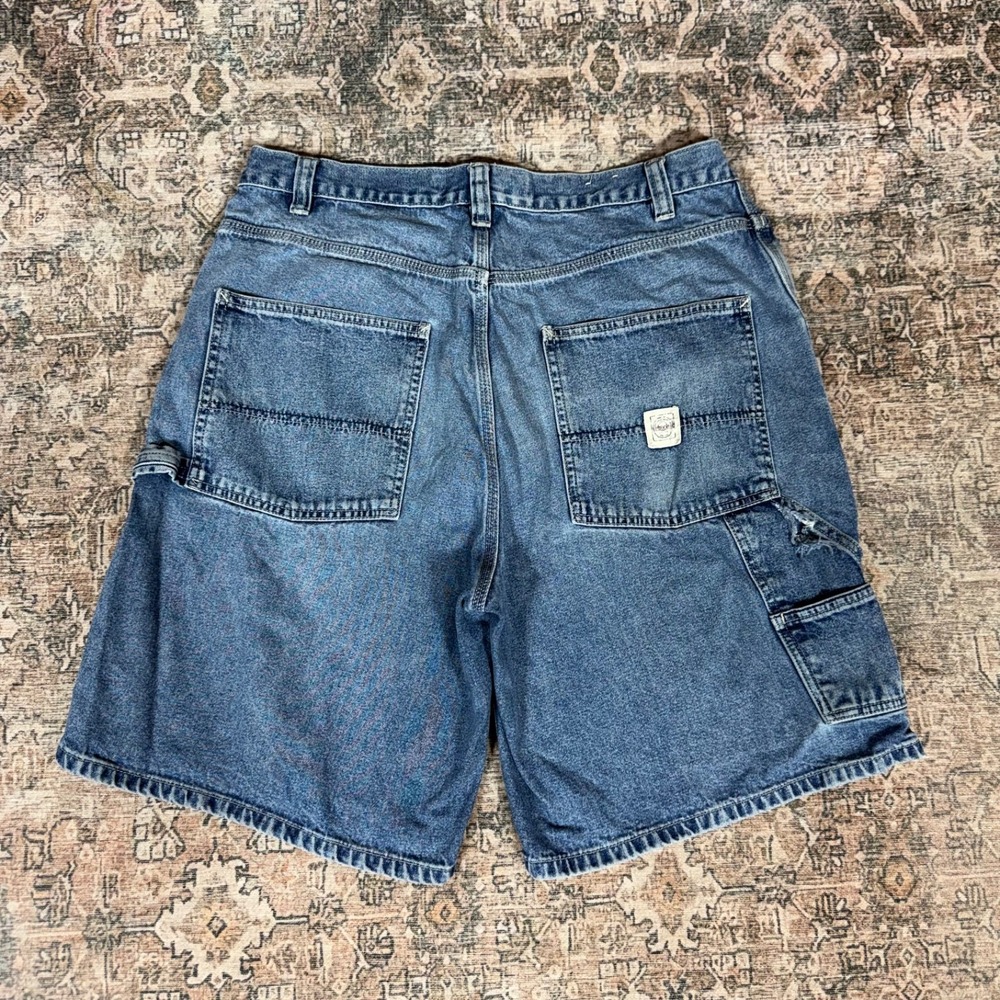 Y2K 2000s Baggy Sonoma Blue Carpenter Jorts Size 36